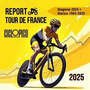 Statistiche Report Tour de France 2025 e storico