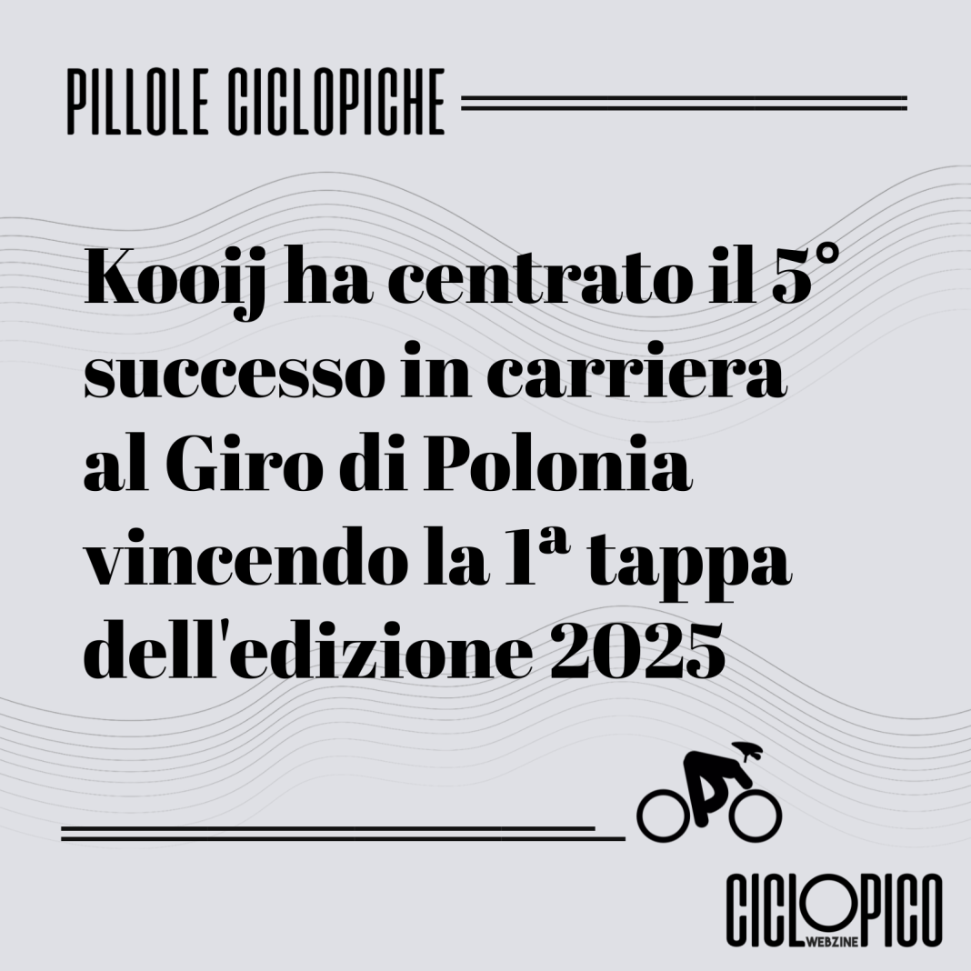 Tappa 1 Giro di Polonia 2025, vittoria di Olav Kooij