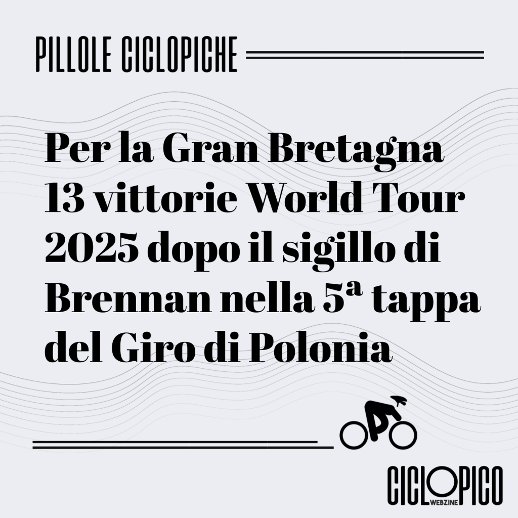 Formidabile spunto di Brennan nella tappa 5 Giro di Polonia 2025 1 Tappa 5 Giro di Polonia 2025, numeri Gran Bretagna