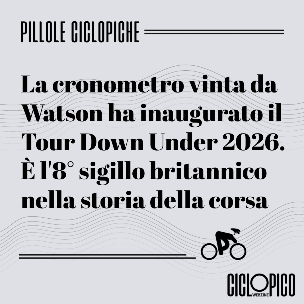 Tappa 1 Tour Down Under 2026, vittoria di Samuel Watson
