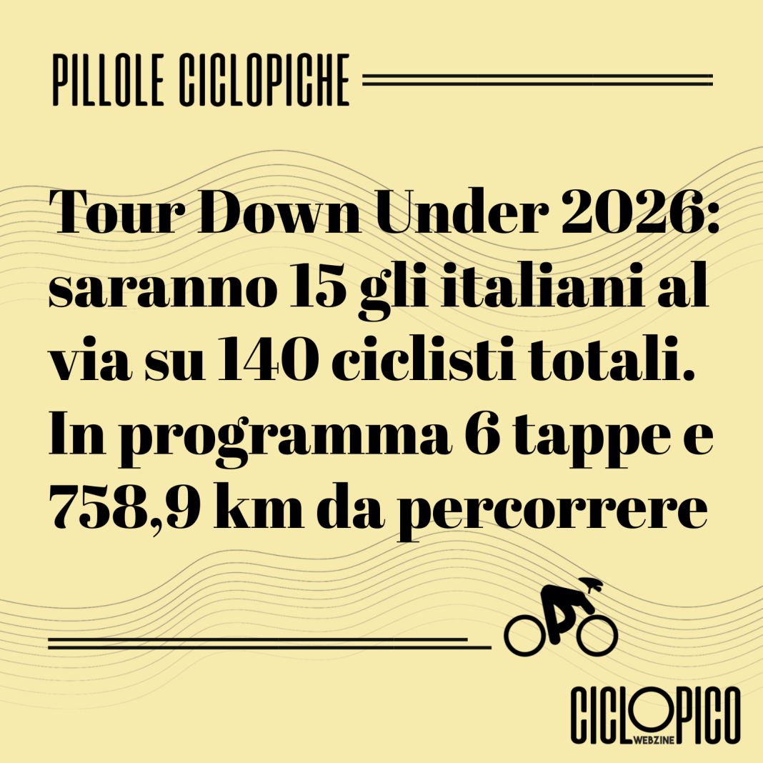 Tour Down Under 2026, la presentazione della corsa
