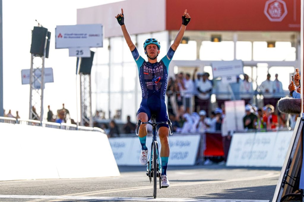 Tappa 5 UAE Tour 2026: altra vittoria in volata di Jonathan Milan. Per l'Italia strepitoso tris 2 Tappa 3 UAE Tour 2026, vittoria di Antonio Tiberi