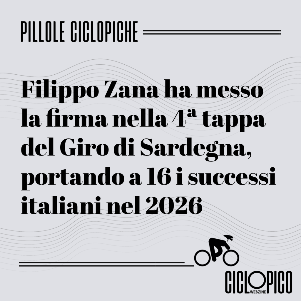 Van der Poel in trionfo alla Omloop Het Nieuwsblad 2026, Zana a segno in Sardegna 1 Tappa 4 Giro di Sardegna, vittoria di Filippo Zana