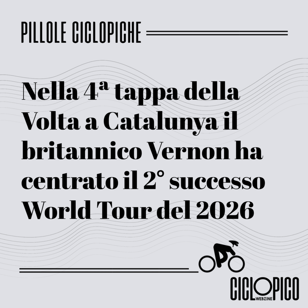 Tappa 4 Volta a Catalunya 2026, vittoria di Ethan Vernon
