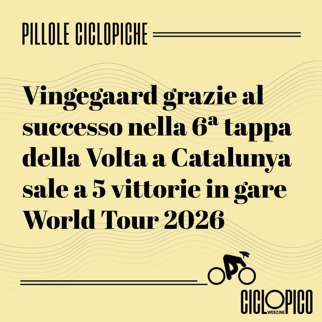 Tappa 6 Volta a Catalunya 2026, vittoria di Vingegaard