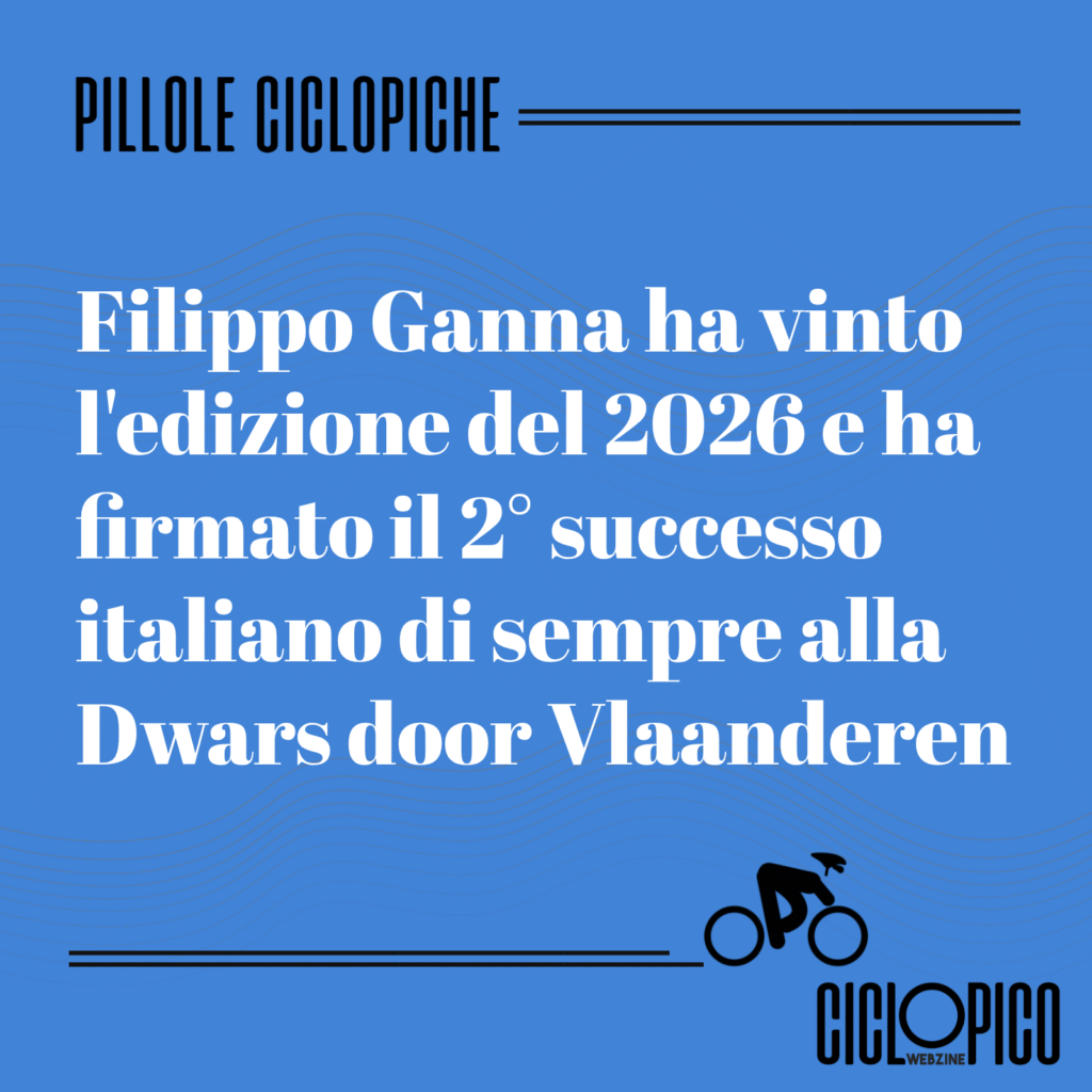 Giro delle Fiandre 2026: spettacolare tris di Pogacar, il secondo trionfo in maglia iridata 3 Dwars door Vlaanderen 2026, vittoria di Filippo Ganna