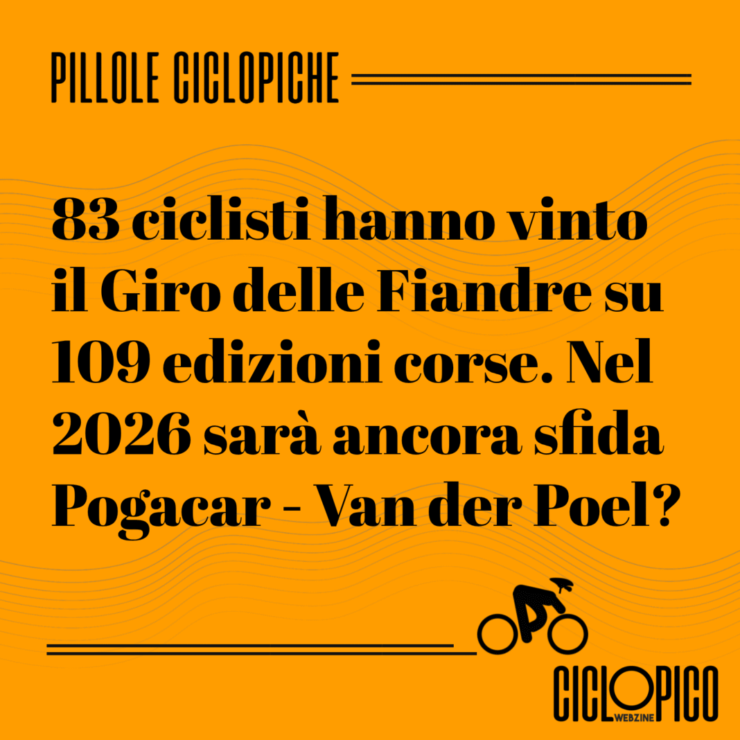 Giro delle Fiandre 2026, la storia della corsa e l'attesa sfida Pogacar - VdP