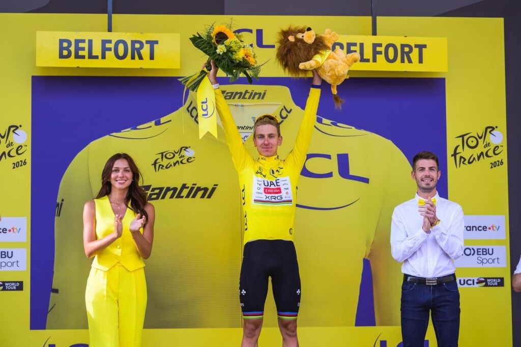 Tadej Pogacar sale a 63 giorni totali in maglia gialla dopo la tappa 13 Tour de France 2026
