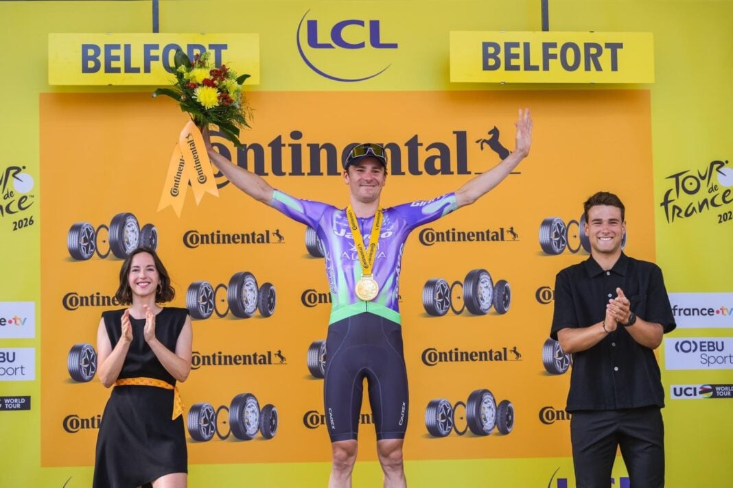 Tappa 13 Tour de France 2026, vittoria di Mauro Schmid