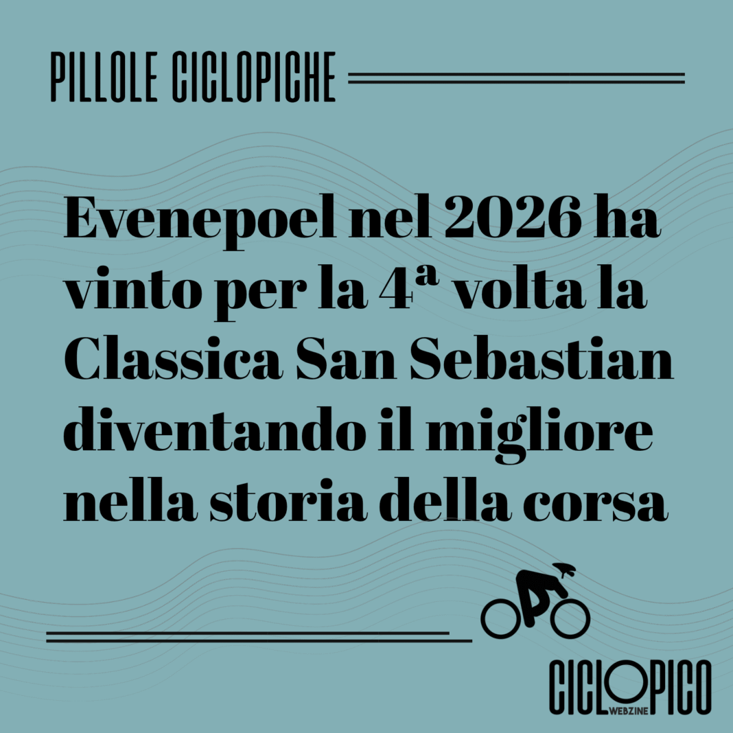 Classica di San Sebastian 2026 lo storico poker di Remco Evenepoel