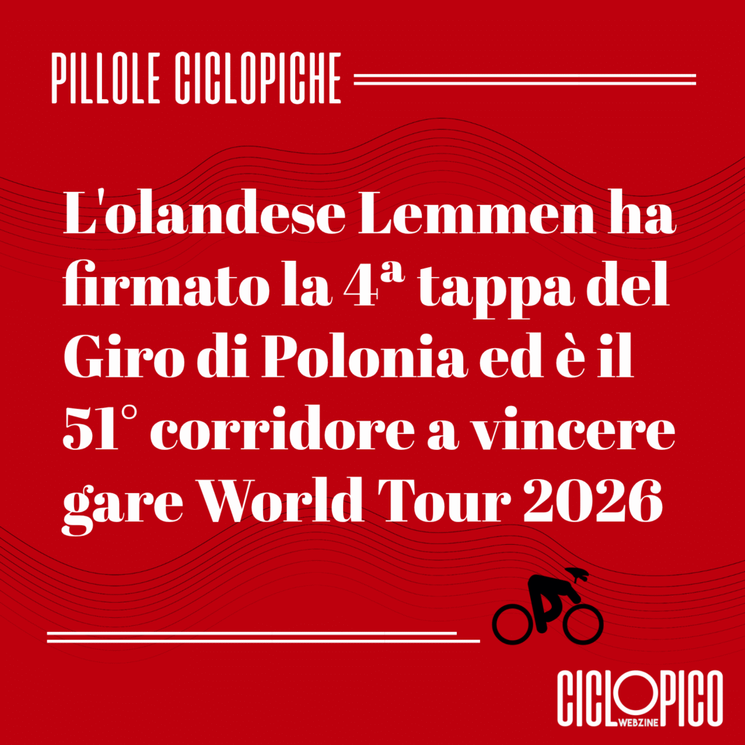 Tappa 4 Giro di Polonia 2026 vittoria di Bart Lemmen