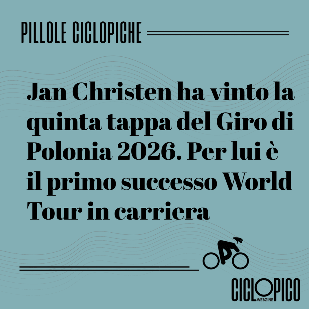 Tappa 5 Giro di Polonia 2026, vittoria di Jan Christen