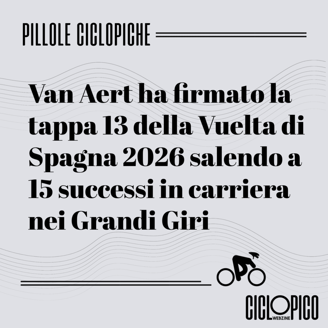 Tappa 13 Vuelta di Spagna 2026 vittoria di Wout Van Aert